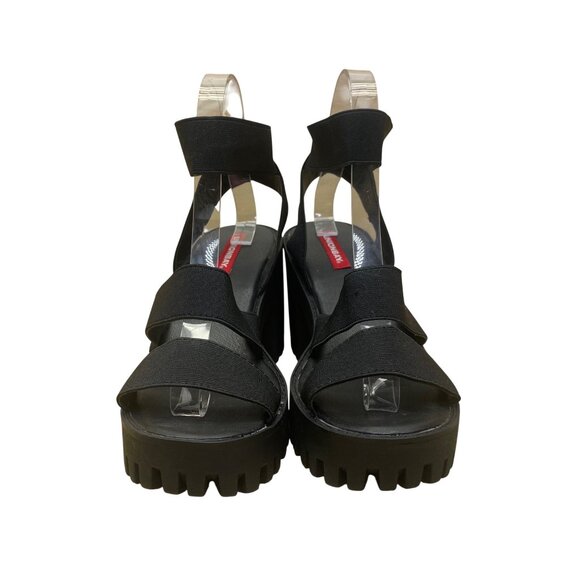 Unionbay Women’s Black Strap Chunky Platform Lug Sole Lucca Sandals Size 7M - Picture 2 of 10